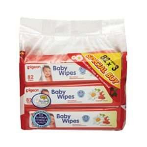 Pigeon Baby wipes 82s Chamrose 3-in-1 (Refill Pack)
