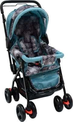 Chelino Star Reversible Handle Pram - Marine Blue