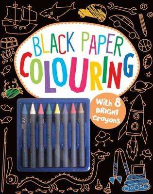 Black Paper Colouring (Paperback)