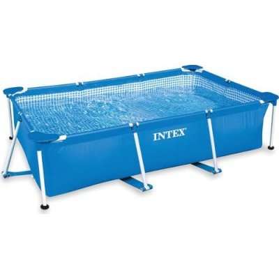 Intex Metal Frame Square Pool (3.0m x 2.0m x 75cm) - Excludes Pump