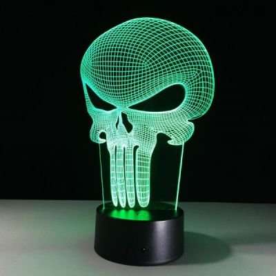 LED Night Lamp - Skull