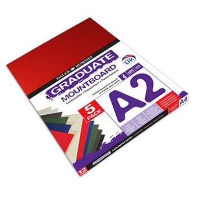 Daler Rowney Graduate Mountboard A2 (Assorted)(5 Pack)
