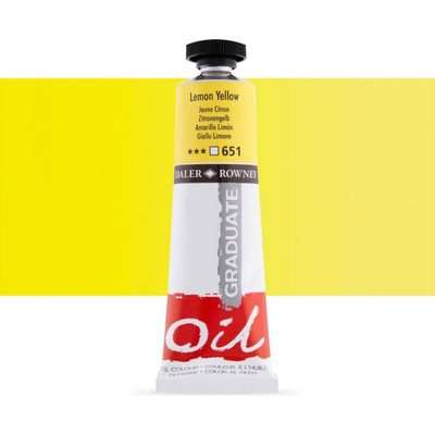 Daler Rowney Graduate Oil - Lemon Yellow (38ml)