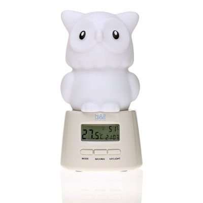 Nigcom Night Light with Hygro-Thermometer (Owl)