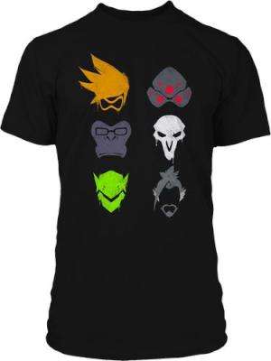 Overwatch Versus Spray T-Shirt (Black)(Small)
