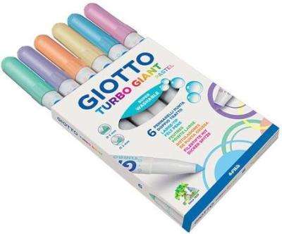 Giotto Turbo Giant Conical Tip Pastel Pens (6 Pack)