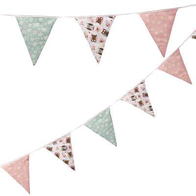 Patchwork Owl - Fabric Bunting (3,5 Metres)