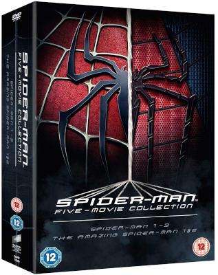 Spider-Man: 5-Movie Collection - Spider-Man 1-3 / The Amazing Spider-Man 1 & 2 (DVD, Boxed set)