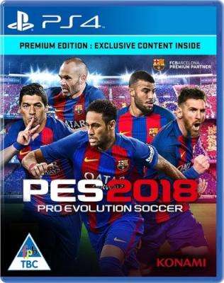 PES 2018 (PlayStation 4, Blu-ray disc)