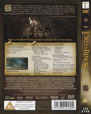 The Lord Of The Rings  - The Fellowship Of The Ring (DVD)