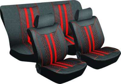 Stingray La Cross Car Seat Cover Set (8 Piece) (Red)