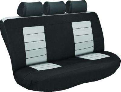 Stingray Ultimate Heavy Duty Rear Car Seat Cover Set (4 Piece) (Black/Grey)