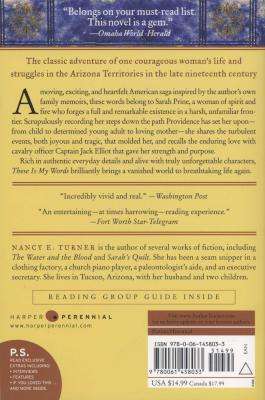 These Is My Words - The Diary of Sarah Agnes Prine, 1881-1901: Arizona Territories (Paperback)
