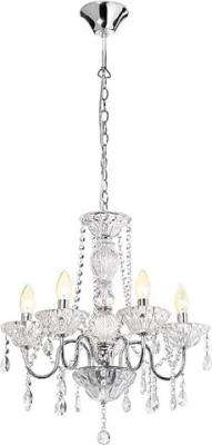Radiant Panache Crystal Chandelier - 5 Globe Fitting (Chrome)