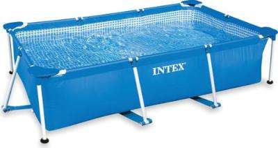 Intex Metal Frame Square Pool (3.0m x 2.0m x 75cm) - Excludes Pump