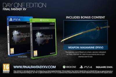 Final Fantasy XV (PlayStation 4, Blu-ray disc)