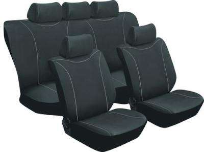 Stingray Aristocrat Car Seat Cover Set (11 Piece) (Black/Grey)