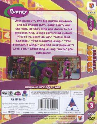 Barney - Songs - (plus Stencil Block (DVD)