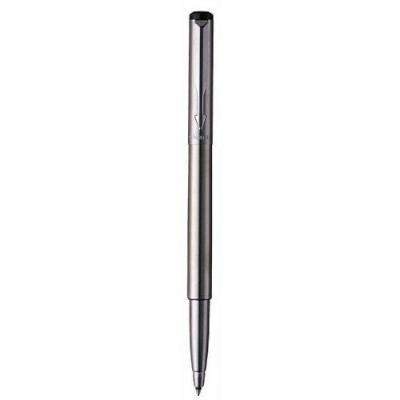 Parker Vector Rollerball Pen with Medium Nib (Black Ink)(Stainless Steel)