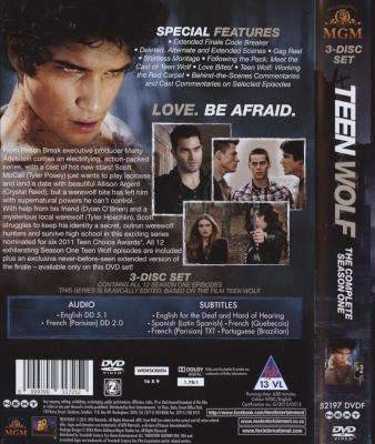 Teen Wolf - Season 1 (DVD, Boxed set)