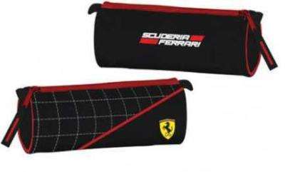Ferrari Round Pencil Case (Black)