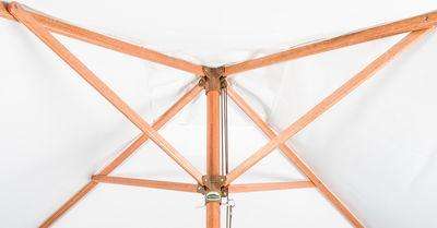 Cape Umbrellas Tokai Patio 2.5m Wooden Classic Line Umbrella (White) (Square)