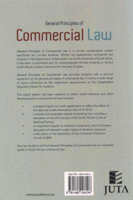 General Principles Of Commercial Law (Paperback, 8th ed)
