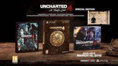 Uncharted 4: A Thief's End - Special Edition (PlayStation 4, Blu-ray disc)