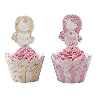 Princess Party - Cupcake Wraps & Toppers (Pack of 10)
