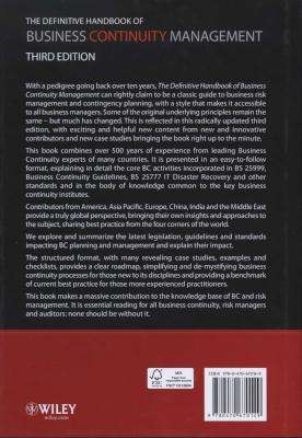 The Definitive Handbook of Business Continuity Management (Hardcover, 3rd Edition)
