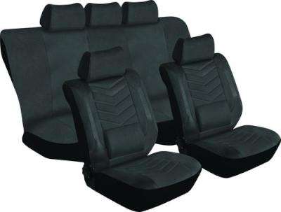Stingray Grandeur Full Car Seat Cover Set (11 Piece) (Black)