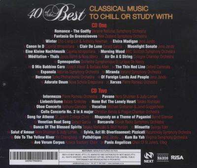 40 Of The Best: Classical Music To Chill Or Study With (CD)