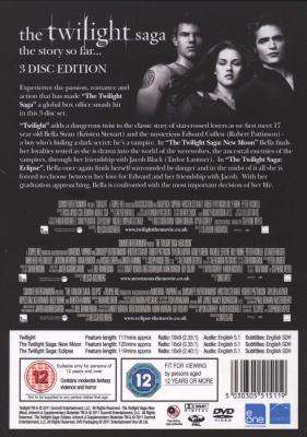 The Twilight Saga - Twilight / New Moon / Eclipse (DVD, Boxed set)