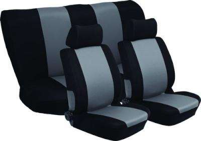 Stingray Nexus Full Car Seat Cover Set (6 Piece) (Black/Grey)