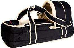 Chelino Soft Carry Cot - Black & Grey