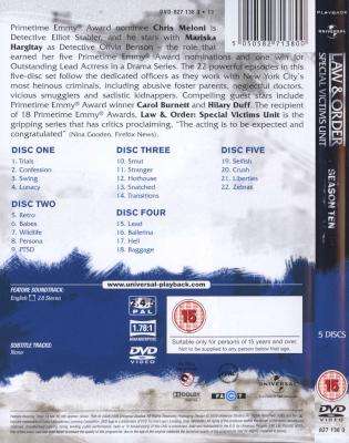 Law and Order - Special Victims Unit: Season 10 (DVD, Boxed set)