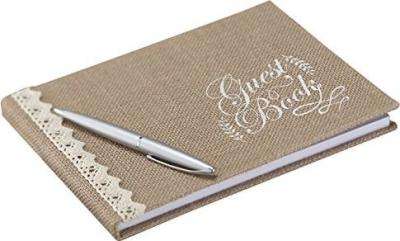 Vintage Affair - Hessian Guest Book New (Pack of 1)