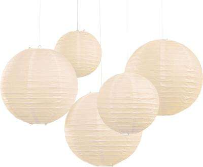 Boho - Paper Lanterns - Ivory (Pack of 5)