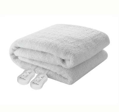 Pure Pleasure Sherpa Electric Blanket with Straps (Fitted) (Queen)