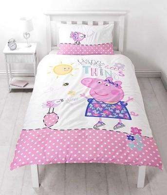 Peppa Pig 'Happy' Panel Duvet Set (Single)