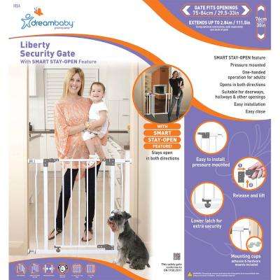 Dreambaby Liberty Doorway Gate - White (75cm to 84cm)