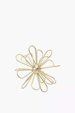 Wire Daisy Decor Ball - 16.5 cm