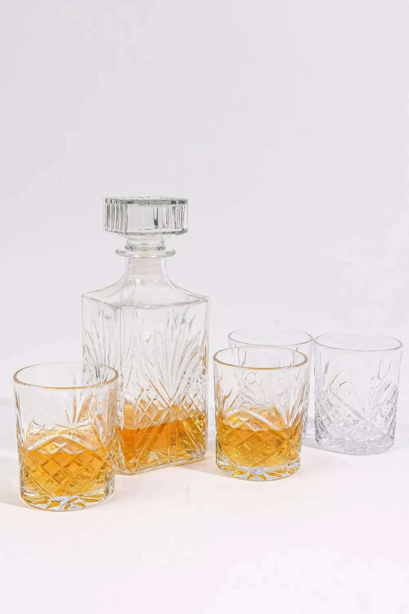5 Piece Whiskey Glass Set