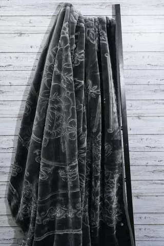 Luxury Mink Blanket - Carved Detail - 5 kg