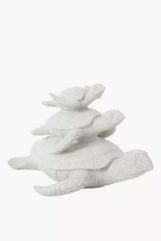 Stacked Turtle Statue - 13.5 x 21.5 cm