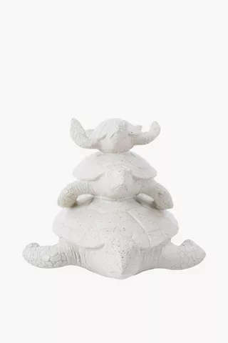 Stacked Turtle Statue - 13.5 x 21.5 cm