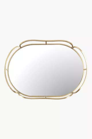 Metal Mirror Decor Tray - 30 x 5 cm