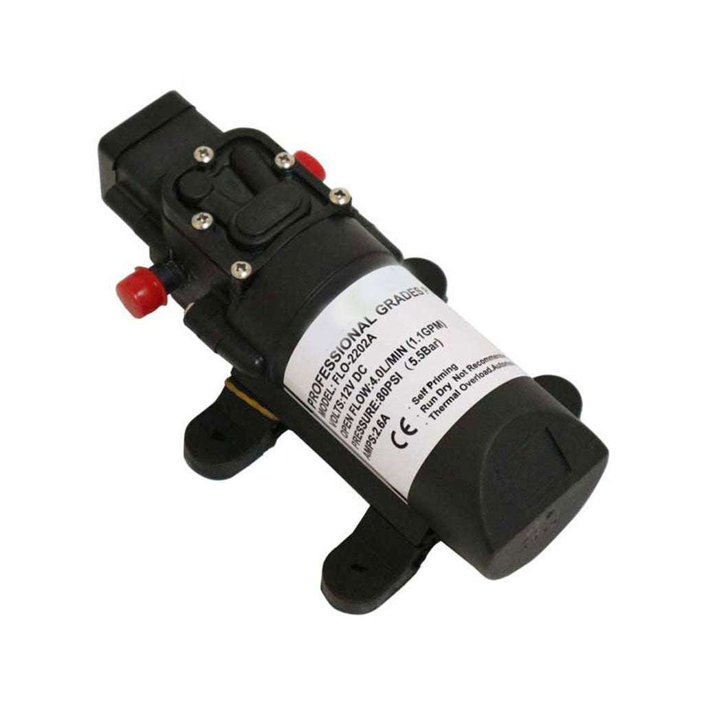 12V Water Pump with Pressure Switch, Self-Priming (4.0L/min, 5.5 Bar, 12V DC)