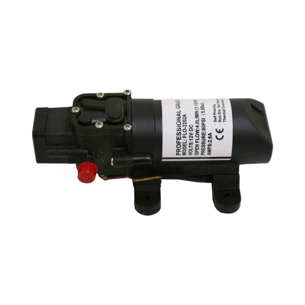 12V Water Pump with Pressure Switch, Self-Priming (4.0L/min, 5.5 Bar, 12V DC)