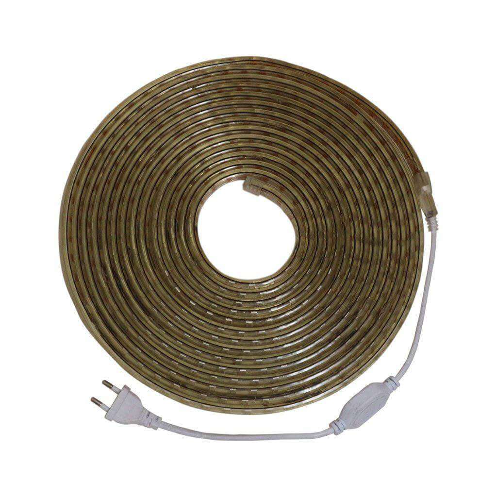 220V LED Strip Light with 2 Power Cables & 2 End Caps, 1st Gen. (Daylight 6000K, 10 Metres)